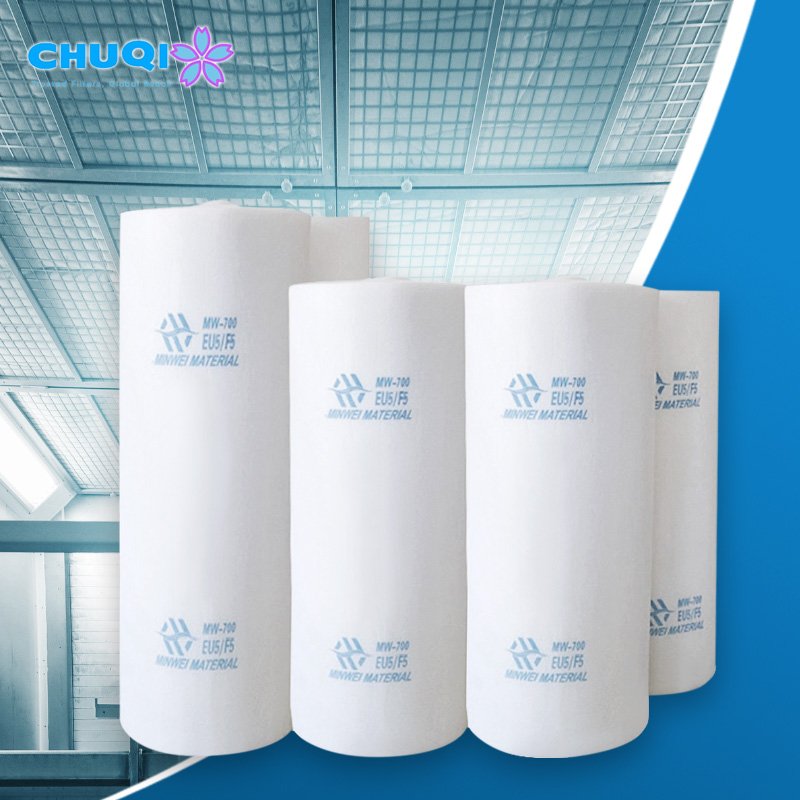 High Quality 500g Synthetic Cotton Media Roll Stop Air Ceiling Filter for Spray Booth Painting for Hotels Manufacturing Plants