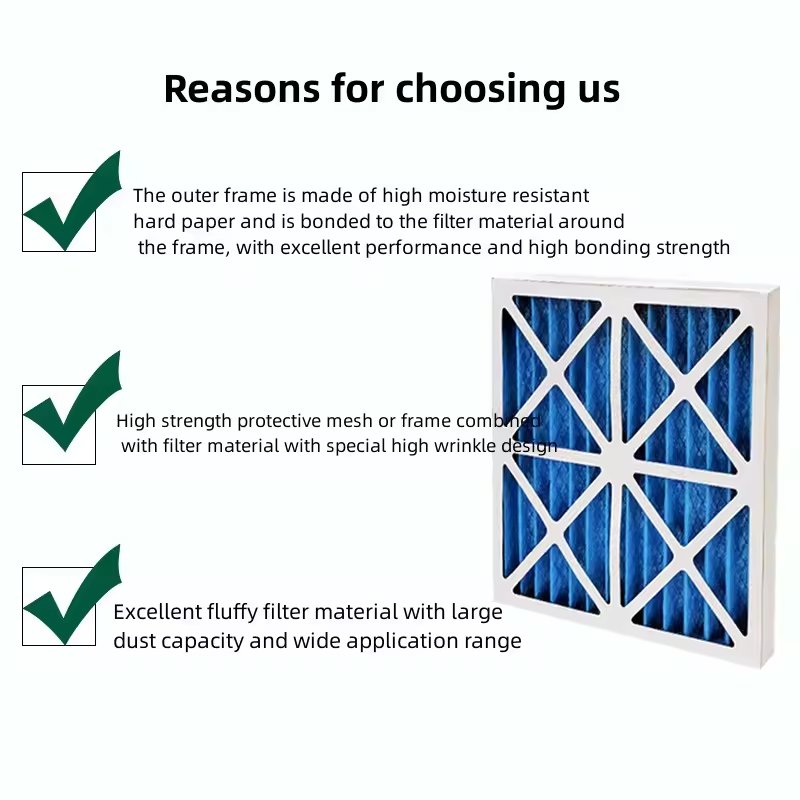 Lowest Price Home Ventilation Air Filter Pleated Merv12 Merv13 Hvac Filter Replacement Furnace Air Filter