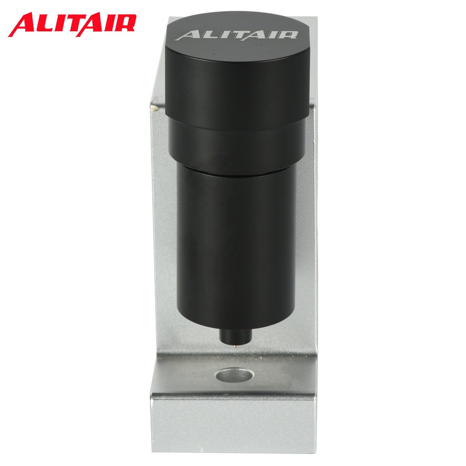Alitair 1/4" Water Trap & Drain Raw Aluminum for Air Ride Suspension Tank System