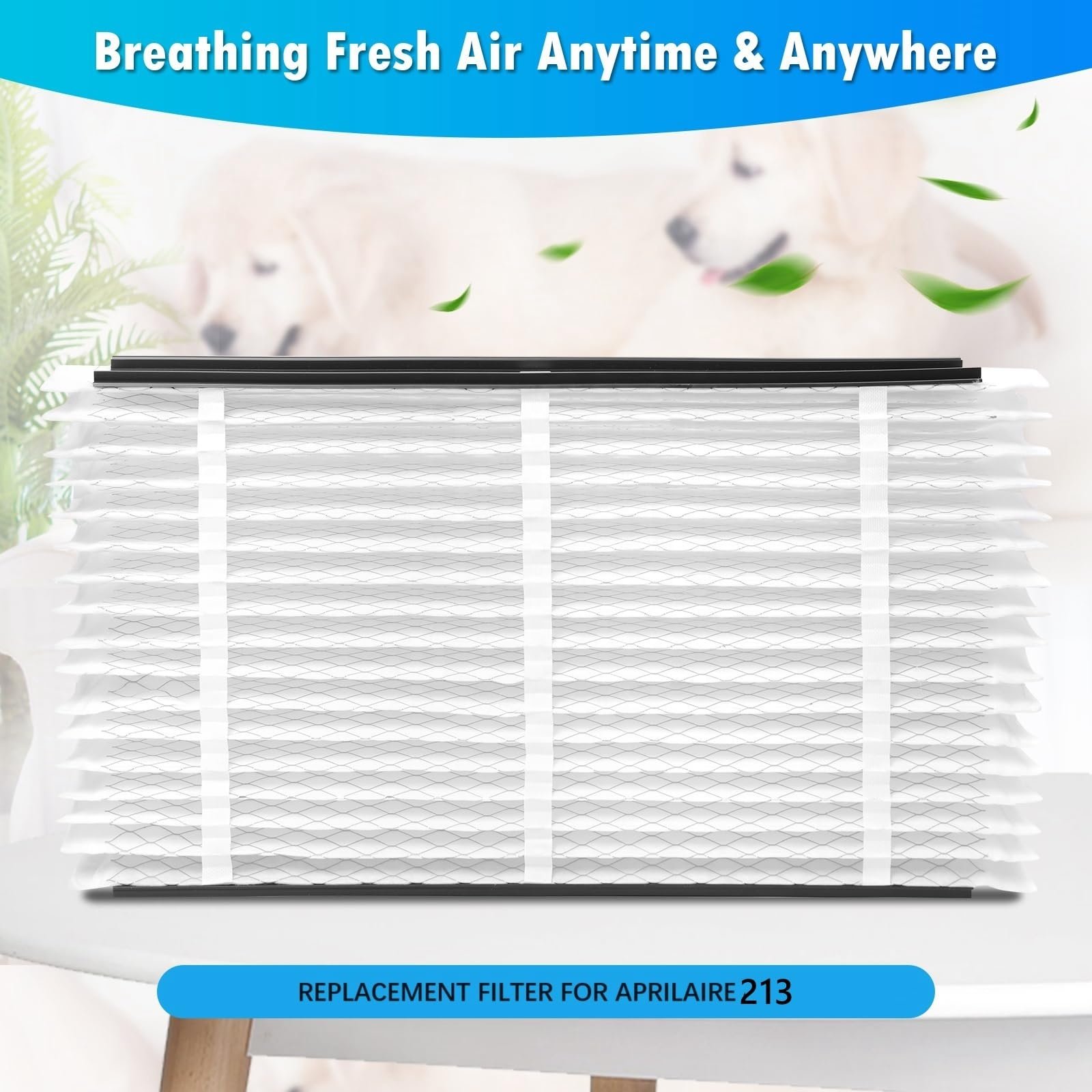 213/313/413 Replacement Filter Compatible with AprilAire Air Purifier 1210, 1620, 2120, 2200, 2210, 2216, 3210, 4200