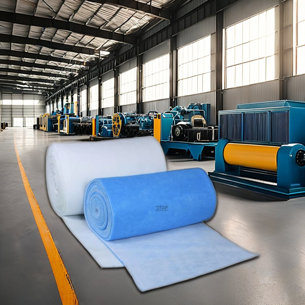 Factory OEM/ODM Polyester Fiber Primary Efficiency Air Filter Cotton Material Roll Pre Filter