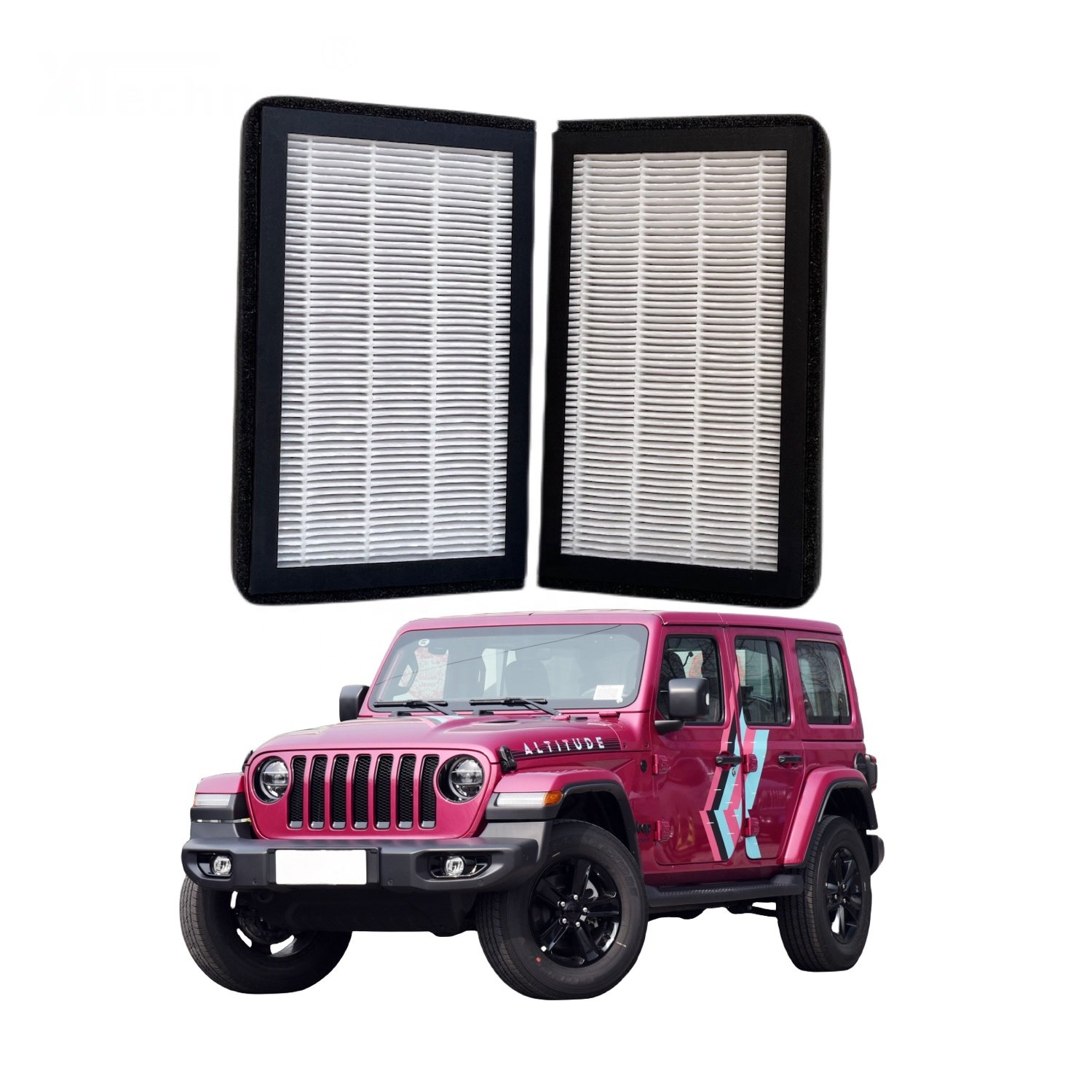 XTechnor Cabin Air Filter for Jeep Wrangler JL 2018-2024,Jeep Gladiator JT 2020-2024,HEPA Air Conditioner Intake Filter