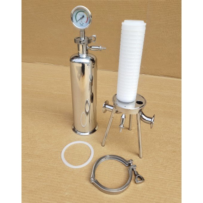 10 Inch Air Steam Filter Cartridge Housing Sanitary SUS316L