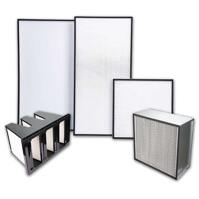 H13 HEPA Filters Class 100 H14 Box Filter Medium Grade Dust Filter for Hotels Manufacturing Plants and Industries