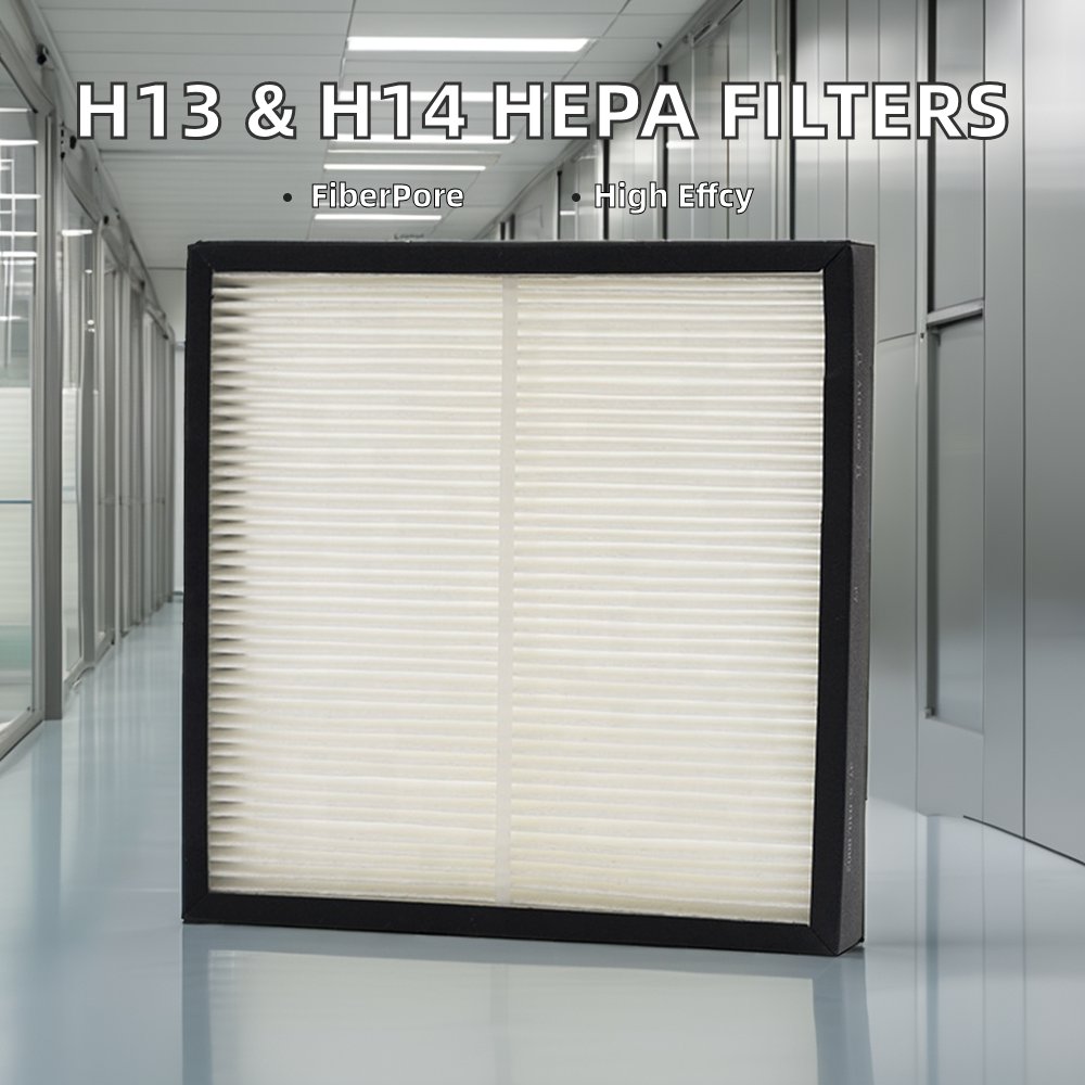 H13 HEPA Filters Class 100 H14 Box Filter Medium Grade Dust Filter for Hotels Manufacturing Plants and Industries