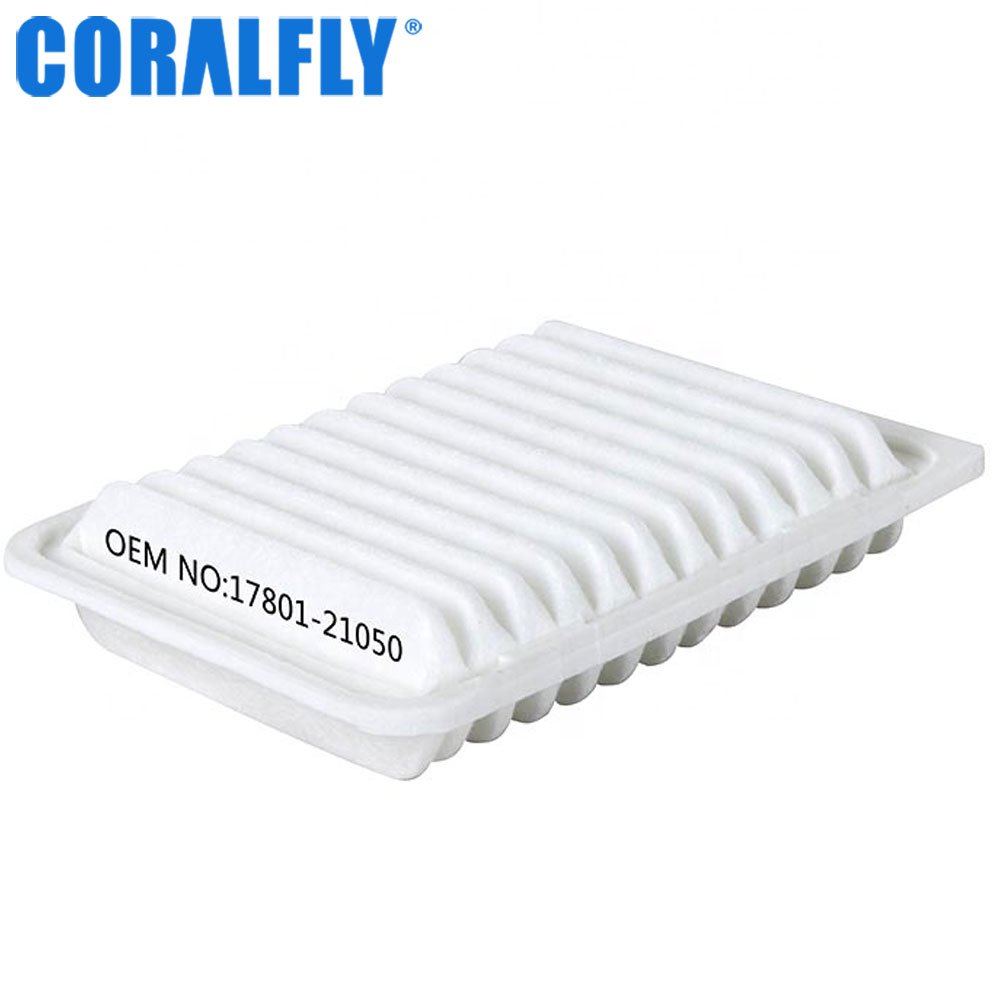 CORALFLY Genuine Engine Auto Cabin air Filter 17801-21050 for toyota Vitz Hilux Hiace