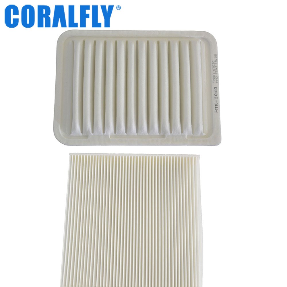 CORALFLY Genuine Engine Auto Cabin air Filter 17801-21050 for toyota Vitz Hilux Hiace