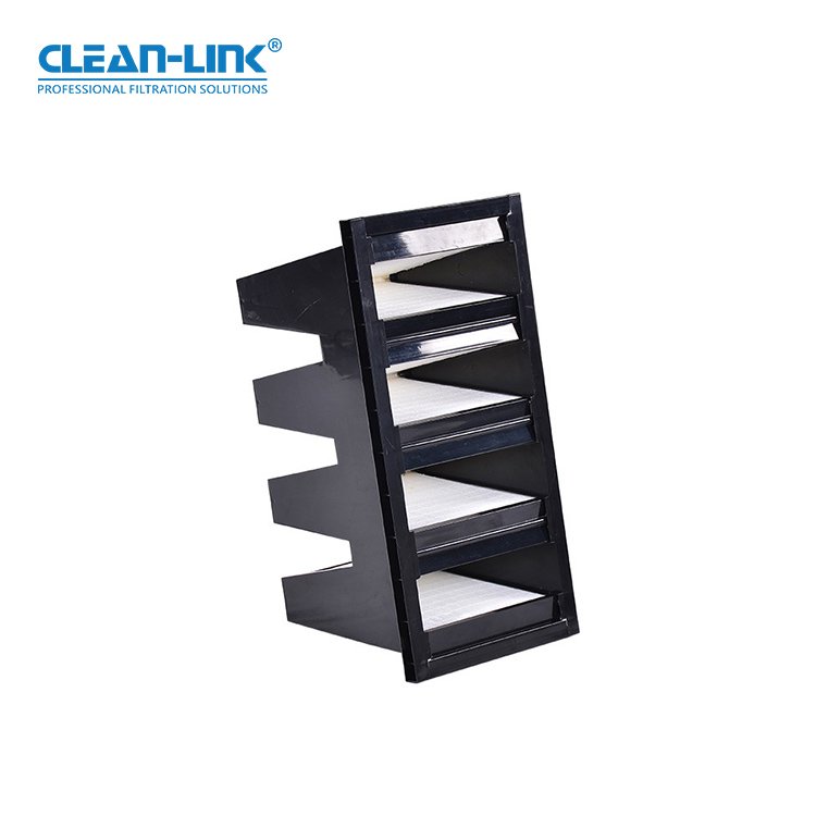 H13 Hepa Filters H14 Cleanroom Plastic Frame V-bank Combined Hepa air Filter