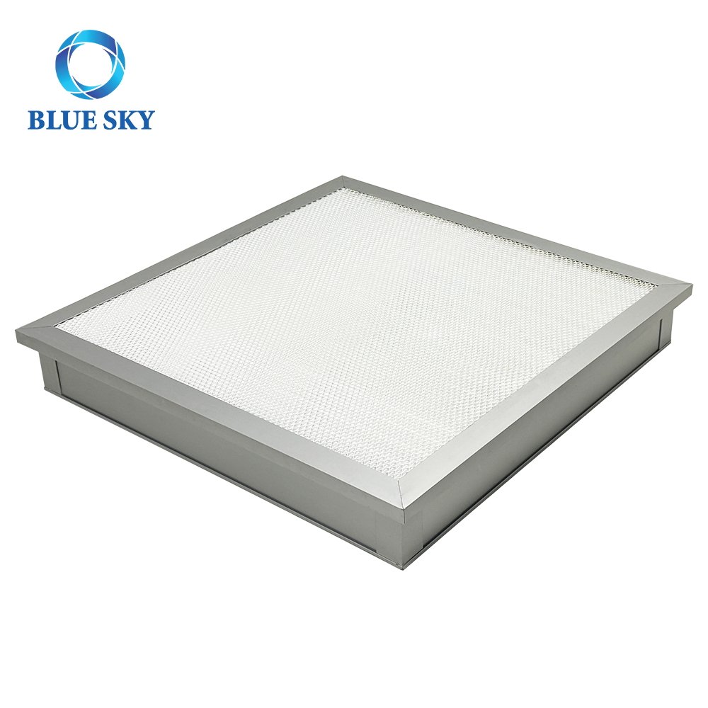 630x630x90mm Stainless Steel Frame Liquid Tank Gel Gasket High Efficiency HEPA H13 H14 HVAC Air Filter