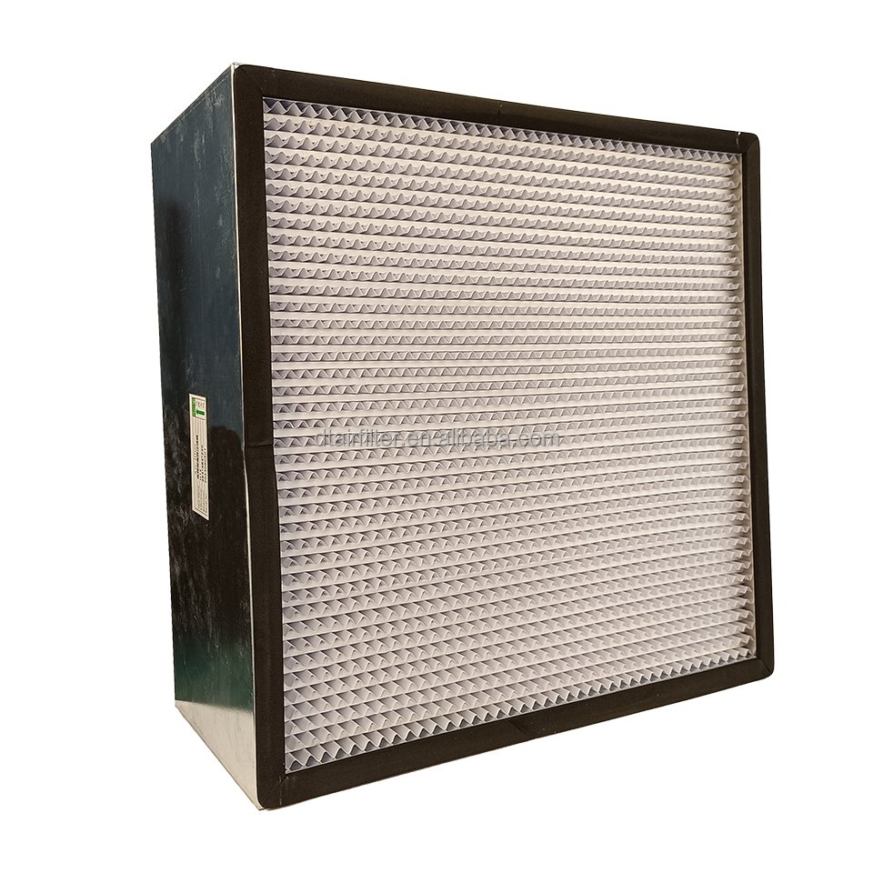 Wholesale Customized Size H10-H14 99.999% Deep Pleat Fiberglass HEPA Filter HVAC Air Purifier with H13 HEPA Filter for Germs