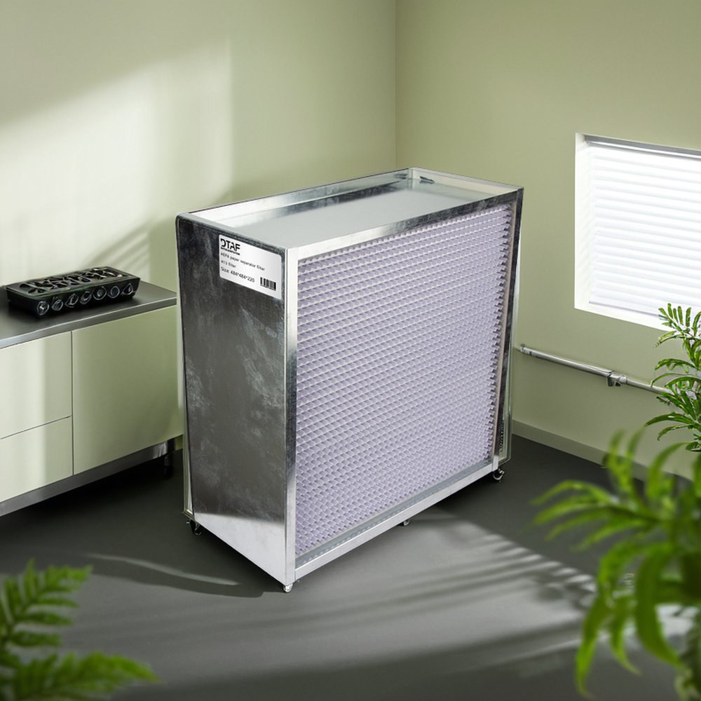 Wholesale Customized Size H10-H14 99.999% Deep Pleat Fiberglass HEPA Filter HVAC Air Purifier with H13 HEPA Filter for Germs