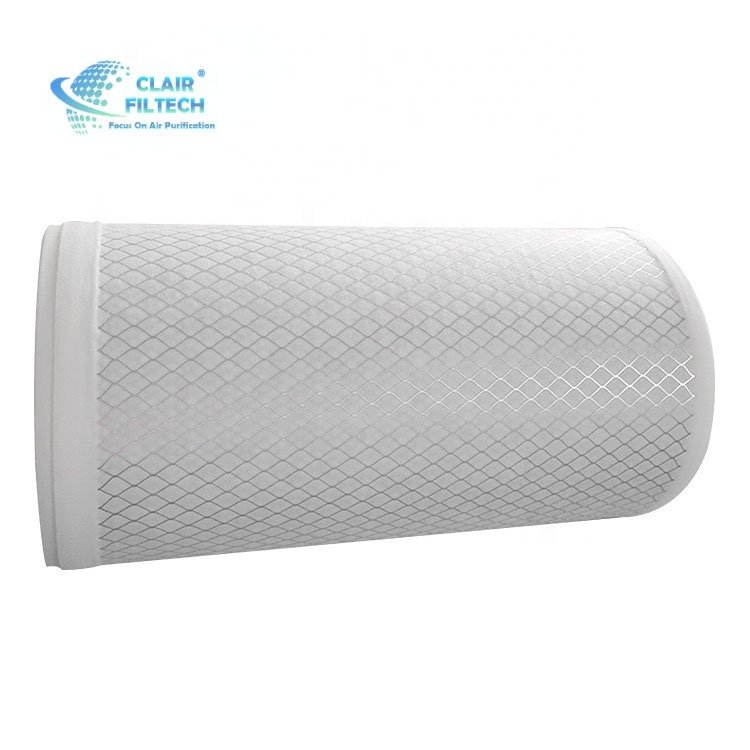 Medium Efficiency Synthetic Fiber Pocket Bag Air Filter Roll Media With Rigid Mesh Dust Filter