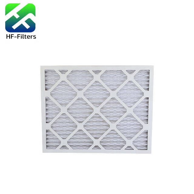 Industrial G3 G4 Dust Panel Paper Frame Cardboard Pre Filter Pleated Air Filter for Air Conditioning System