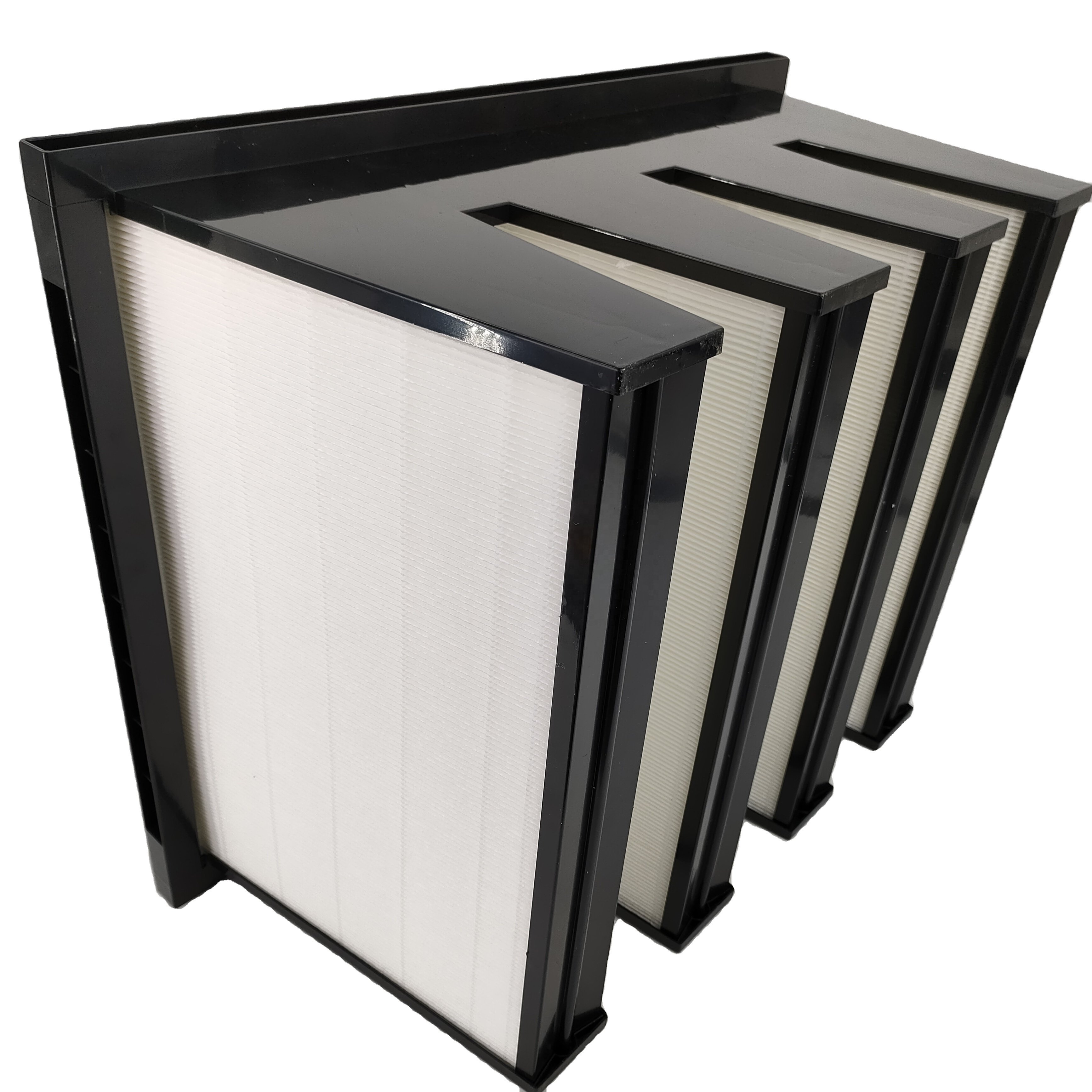 Aluminum Frame Partition Deep Folding High Efficiency Filter Air Purifier Hepa Air Filter 464424 Bag Filter