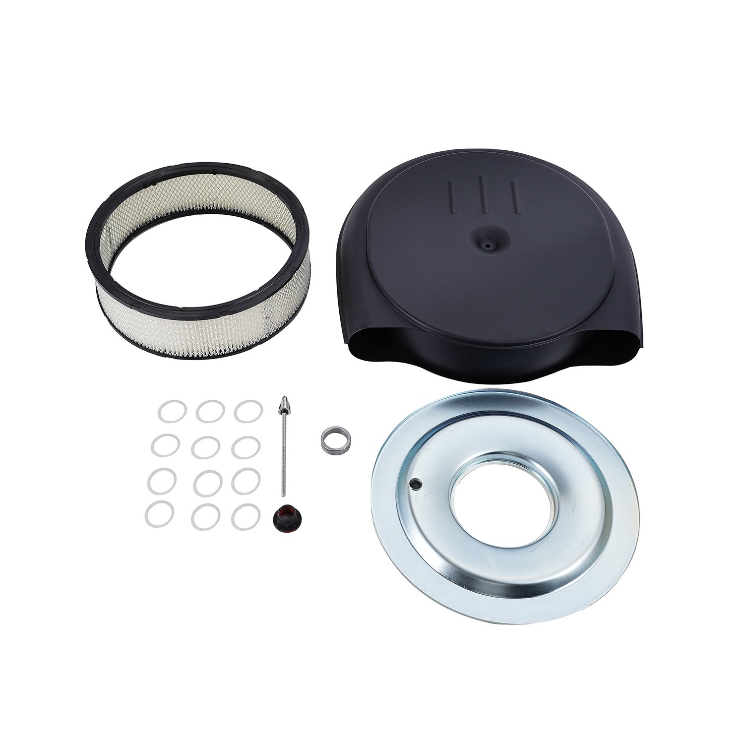 Oldsmobile Style Retro Air Cleaner Kit with Filter Caddy Olds for 1951-56 Cadillac AC-Caddy-BLK