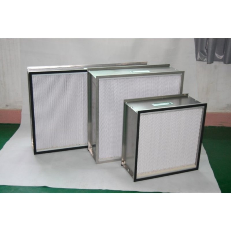 Industrial HVAC AC Air Filters 0.3 Micron Hepa Filter Paper 24*24*12 99.99% High Flow H14 Gel-sealed Hepa 13 Filter