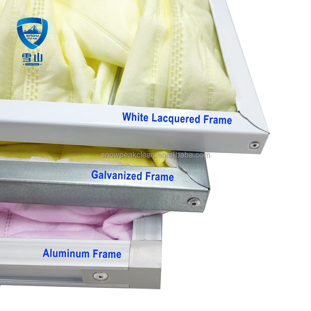 EN779 Standard Customized HVAC System AHU Replacement Bag Type Pocket Air Filter