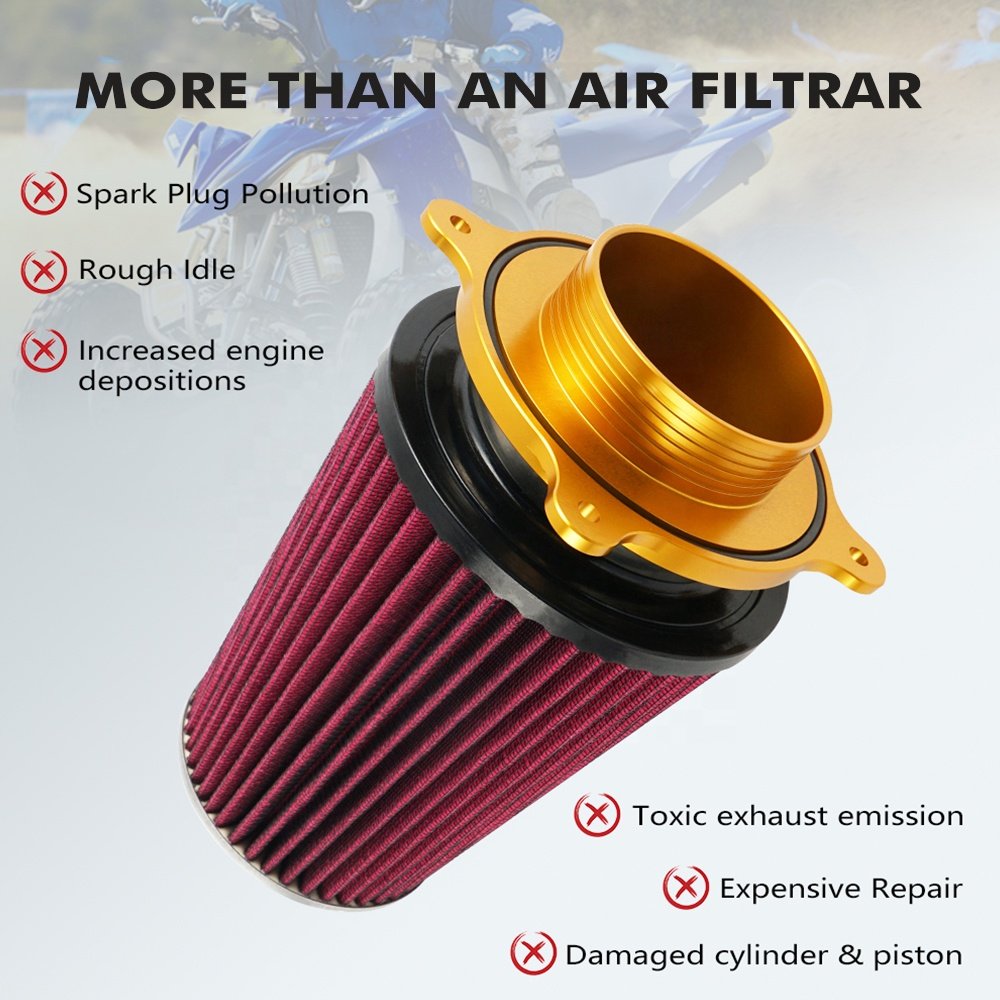 NiceCNC Air Filter Intake W/Holder Adapter Kit for Yamaha Raptor YFM 700 700R 2006-2015 2016-2023 2024