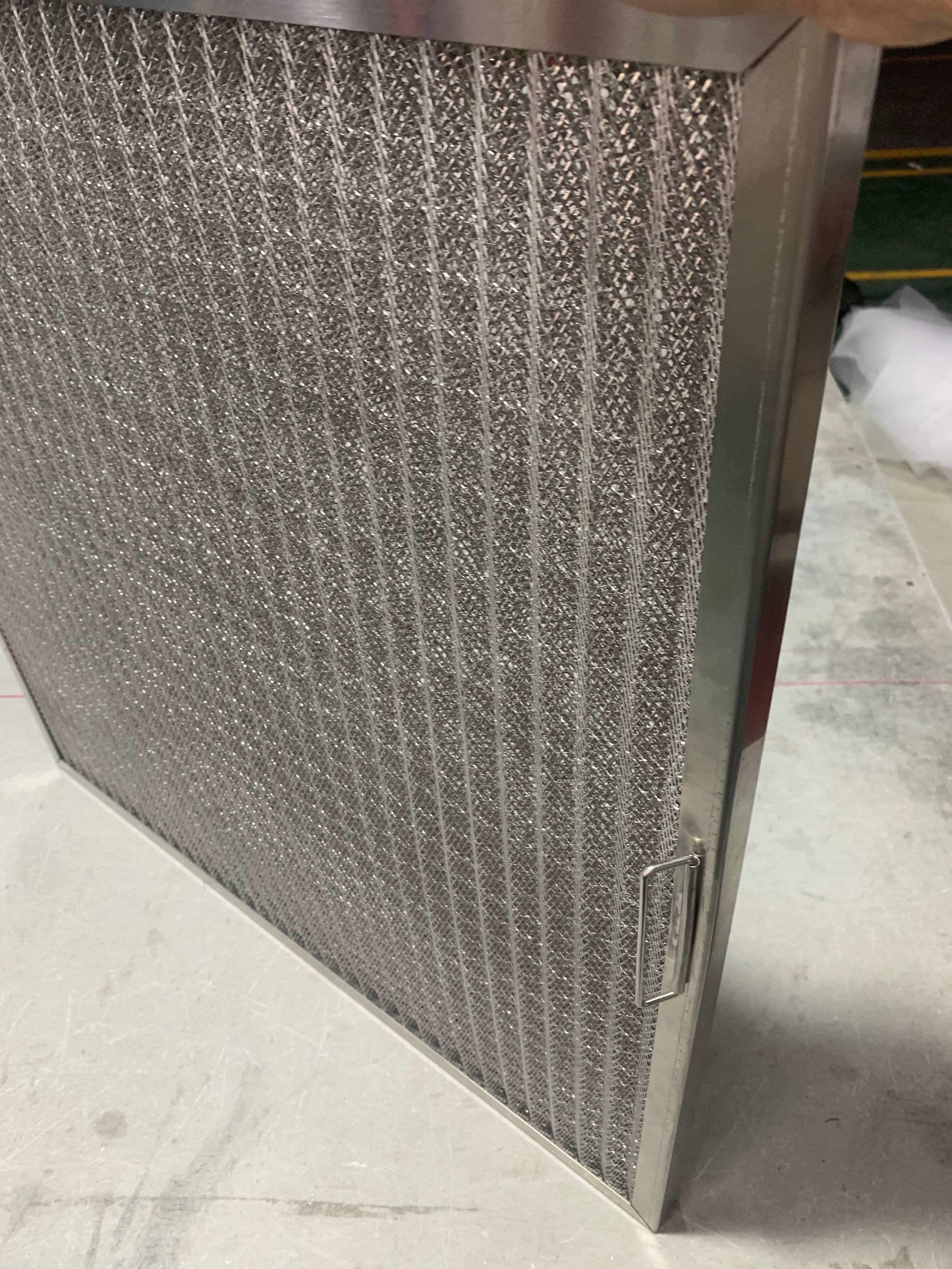 Custom Primary Metal Mesh Filter Stainless Steel Fume Oil Filter for Central Air Conditioner Range Hood Honeycomb Grease Filters
