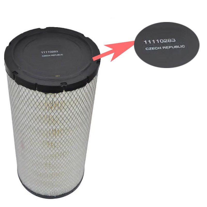 Construction Machinery Suitable for Volvo Excavatr EC140B 11110283 Diesel Air Filter
