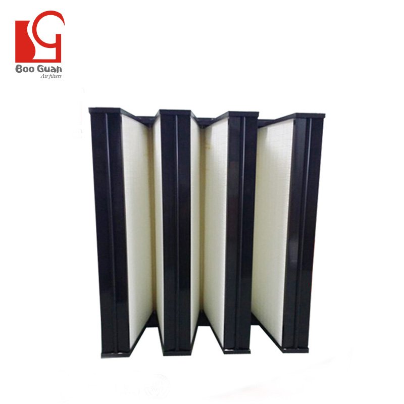 China Factory Cheapest Plastic Frame V Bank Combined Hepa air Filters