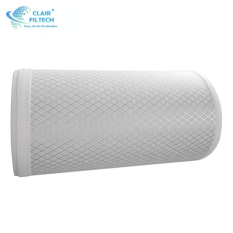 Air Filtraion Roll Filter Media Manufacturers Merv 8 Polyester Media Roll With Rigid Mesh Backing