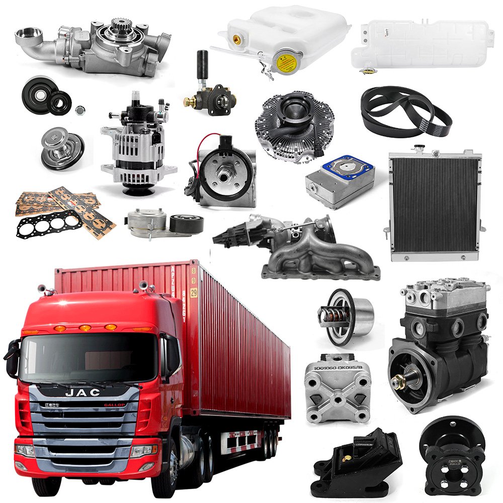 Factory Price Truck Engine Parts for JAC Heavy Dump Truck New Diesel Spare Parts Air Filter Fan Belt Thermostat Over 1500 Items