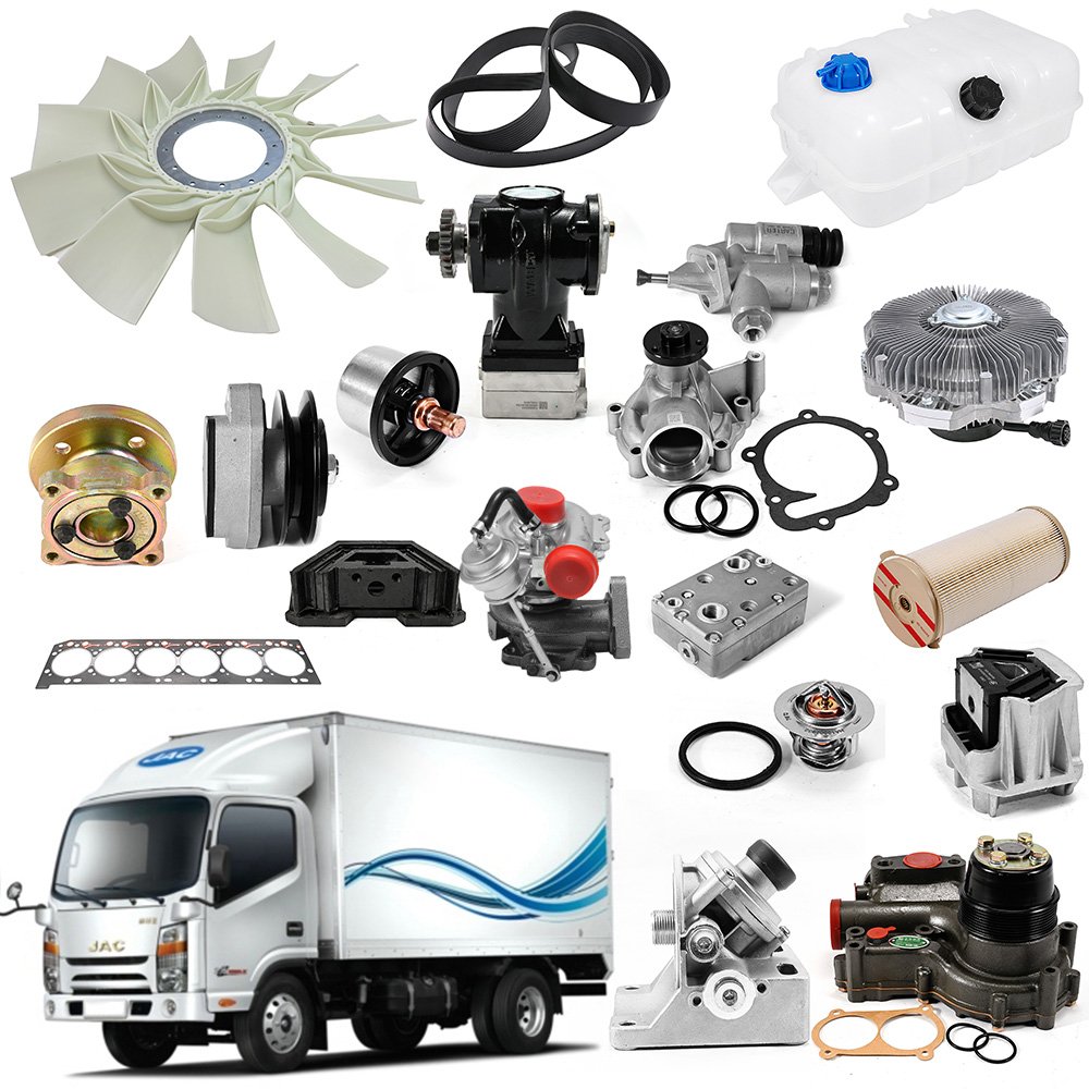 Factory Price Truck Engine Parts for JAC Heavy Dump Truck New Diesel Spare Parts Air Filter Fan Belt Thermostat Over 1500 Items