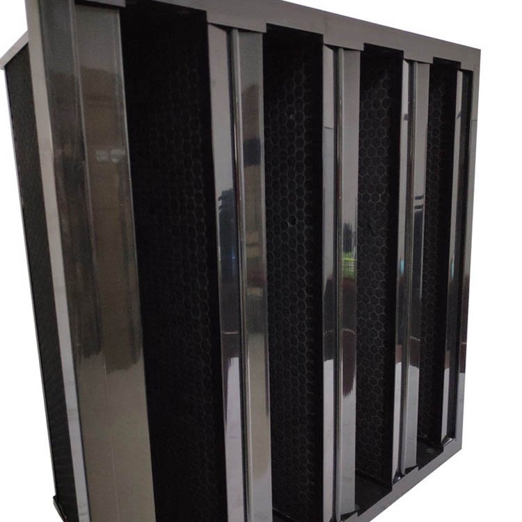Activated Carbon air Filter V Bank Filter Big Dust Volume Collector