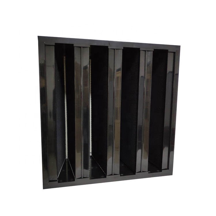 Activated Carbon air Filter V Bank Filter Big Dust Volume Collector