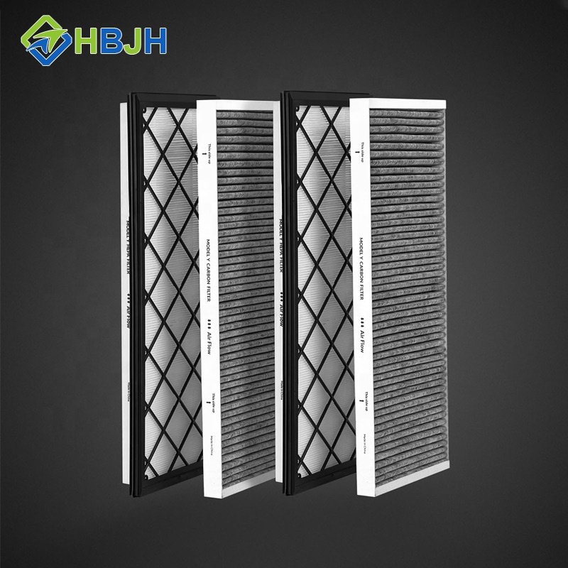 Car air Filter Upgrade for Tesla Model Y Cabin Air Filter HEPA Air Intake Filter for 2020-2024 Model Y Accessories Wholesale