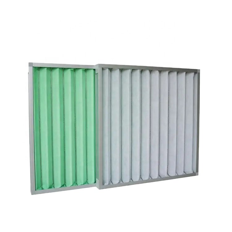 G4 MERV8 MERV13 14 Pleated Panel Filter Aluminium Galvanized Steel Frame