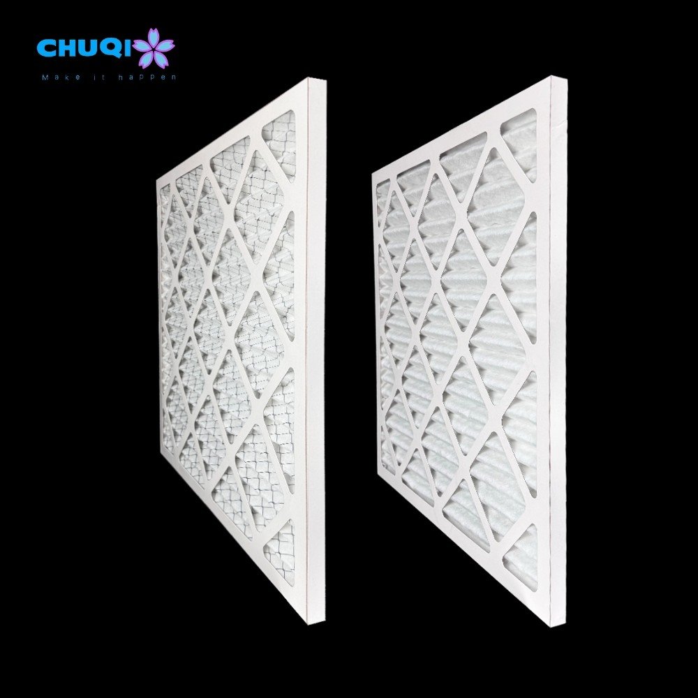 CHUQI Good Price CHUQI Cardboard Frame HVAC G4 Pre Filter MERV-8 Primary Efficiency Filter G3 Fresh Plate Primary Air Filter