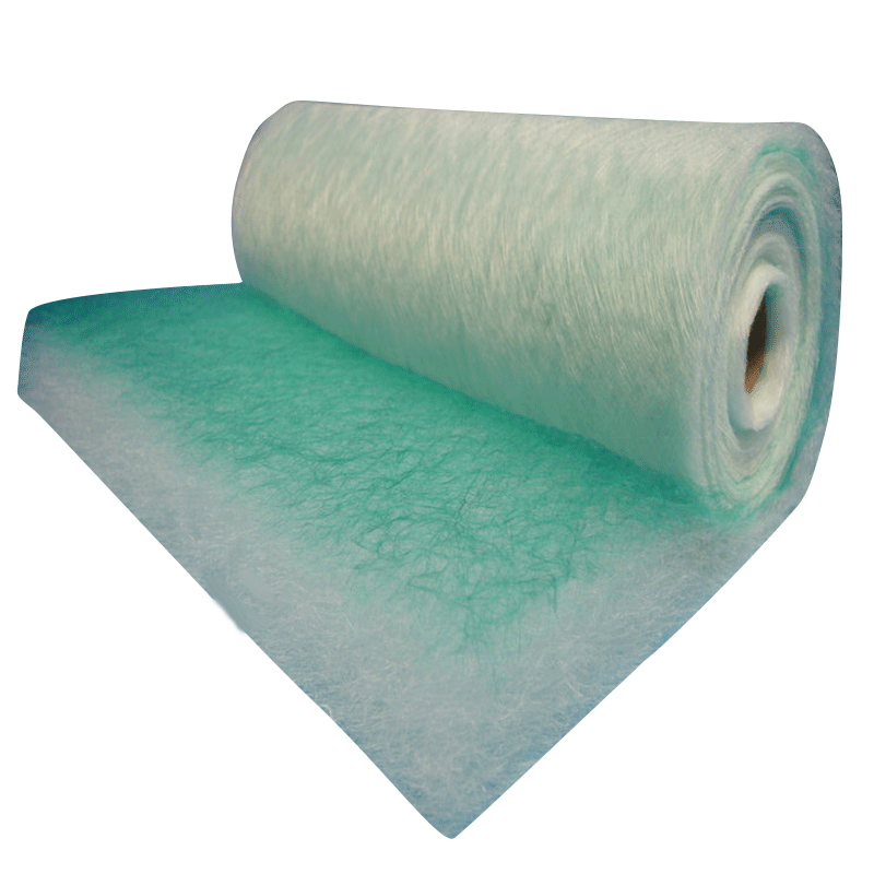 Professional Auto Painting Booth Filter Factory Construction Roll with Cotton Media Pre-Filter & Medium Grade for Air Filtration