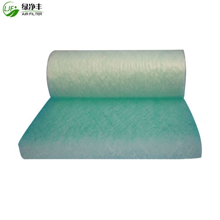 Professional Auto Painting Booth Filter Factory Construction Roll with Cotton Media Pre-Filter & Medium Grade for Air Filtration
