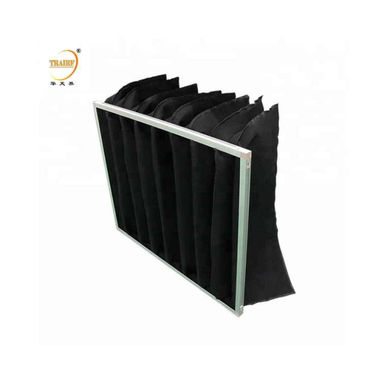 Industrial Pocket Medium Efficient Activated Carbon Bag Air Filter for Odor Remover