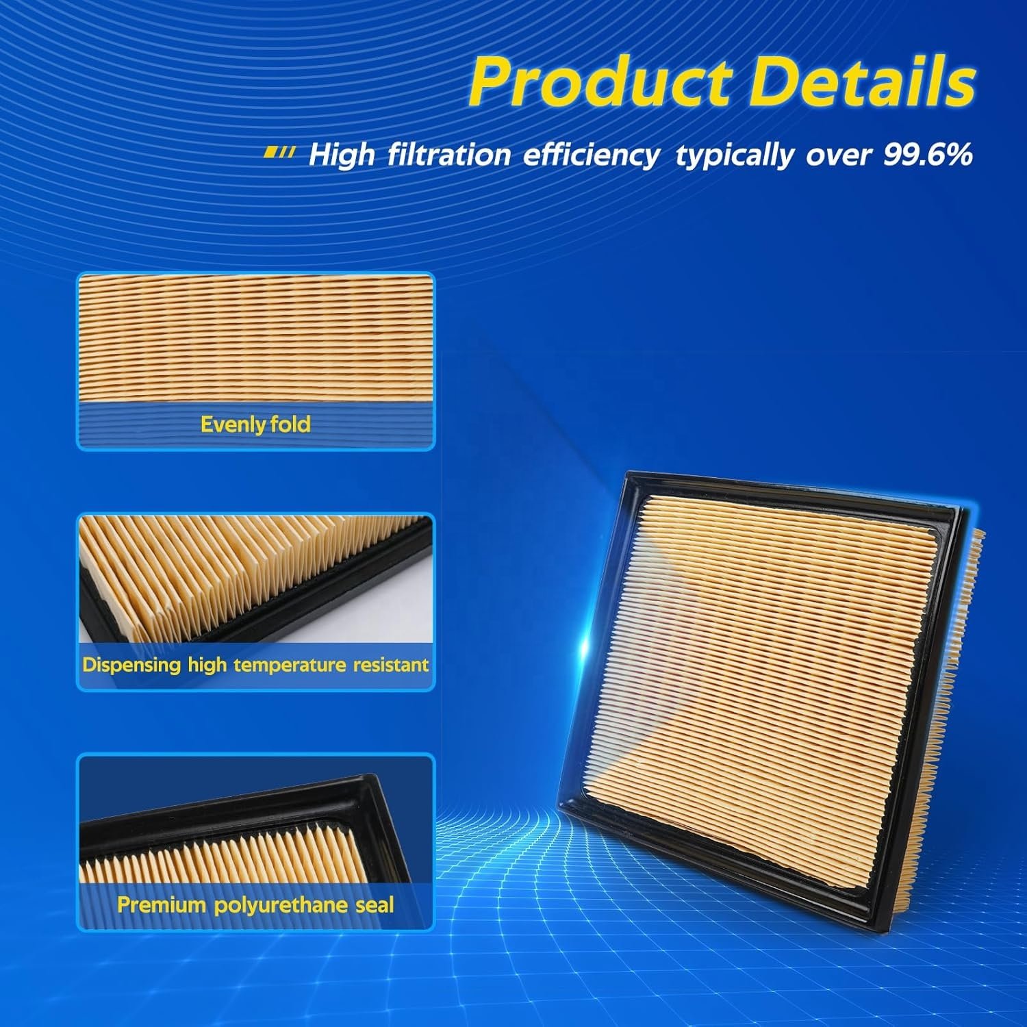 Engine Air Filter 17801-F4010 for TOYOTA 3.5L Tundra Sequoia 2022-2024