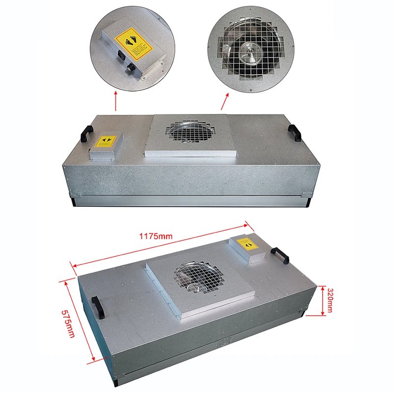 Factory Wholesale FFU HEPA 99.99% Cleanless Efficiency H14 0.3um 220v/50hz 2x4 Fan Filter Unit for Cleanroom