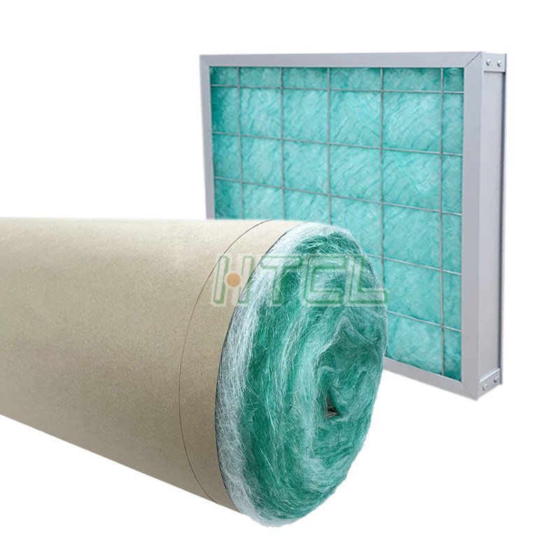 Customized Spray Booth Fiberglass Industry Dust Air Filtering Ceiling Filter Media Paint Booth Filter