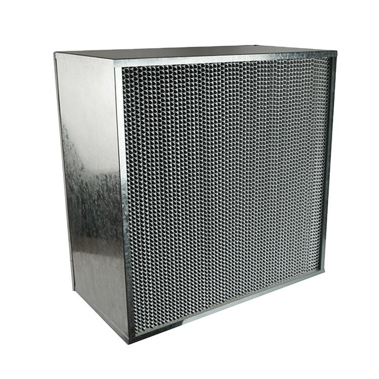 Cleanroom Mini Pleated H13 H14 99.999 Hepa Air Filter Metal Frame for HVAC Air Purification Purifier