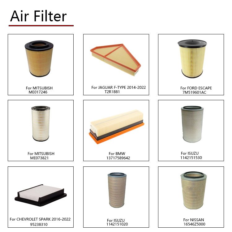 Car Engine Air Filter Part for Toyota Hyundai Nissan BMW Mazda Ford VW Chevrolet Peugeot Mitsubishi Air Filter for Car