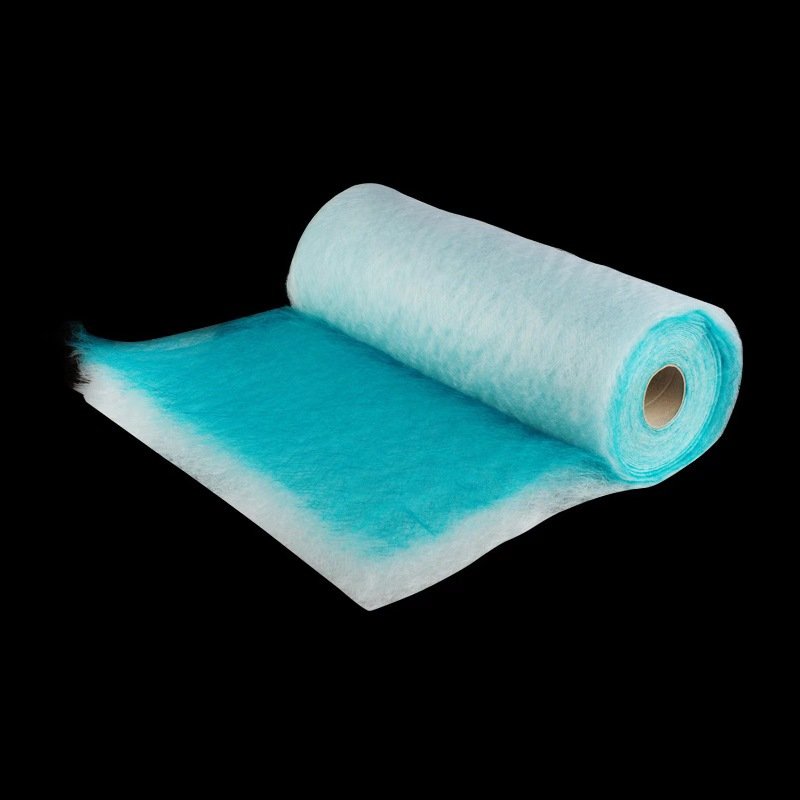 Universal G4 Paint Stop Fiberglass Filter Fiberglass White Green Glass Fiber Media Spray Booth Pre Air Filter Roll