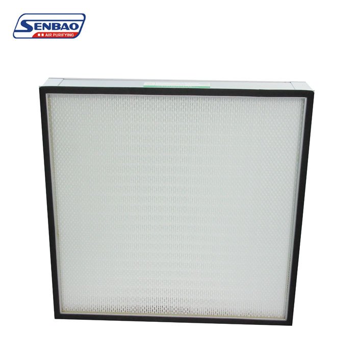 Mini-Pleat H13 H14 Microfiber High Efficiency Air Filter HEPA ULPA Panel Filter for Industrial Purposes New Condition