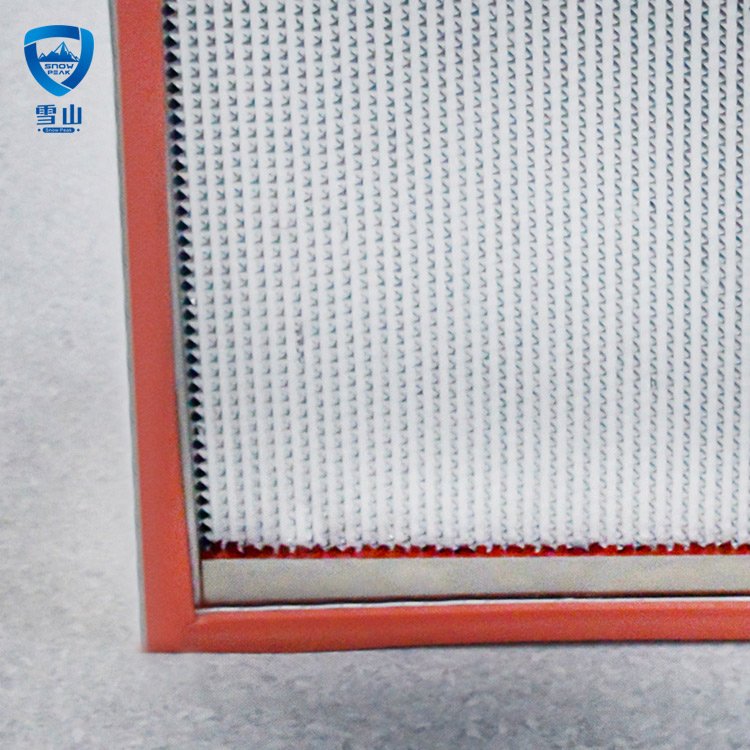High Temperature 99.995 Aluminum Foil Separator Ulpa Filters HEPA Air Filter