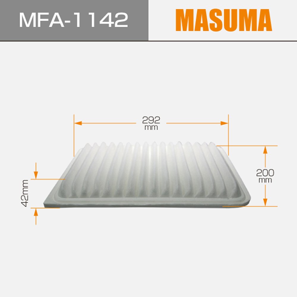 MFA-1142 MASUMA Auto Replacement Air Filter 17801-0H030 17801-0H050 17801-0H060 for DAIHATSU