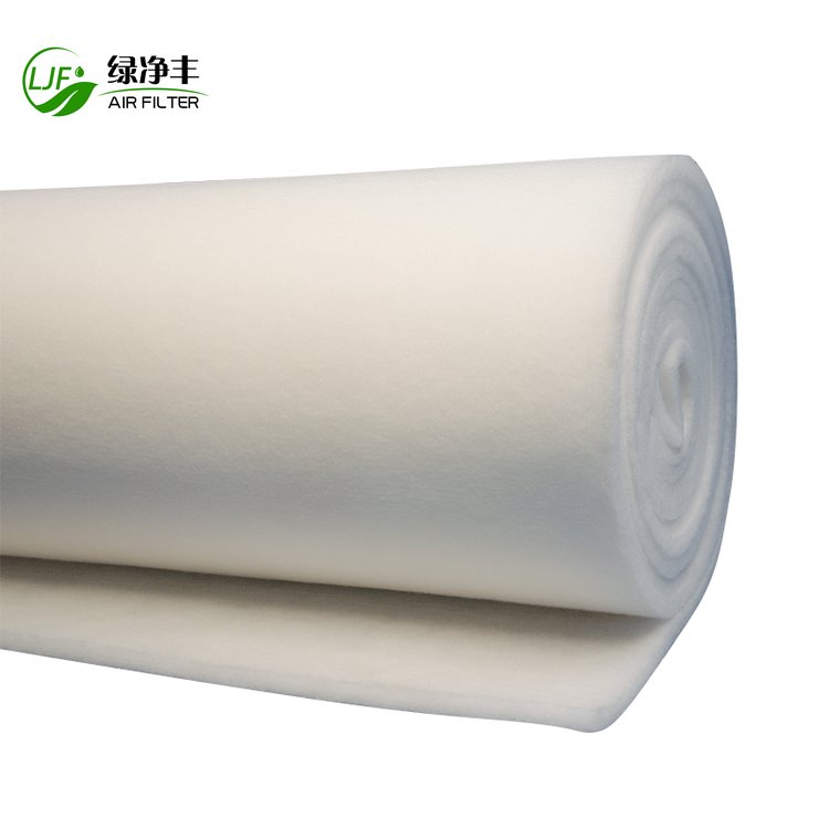 Eu2 Eu3 EU4 G2 G3 G4 Polyester Synthetic Fiber Filter Cotton Pre air Filter Paint Booth Filter Material Media Roll