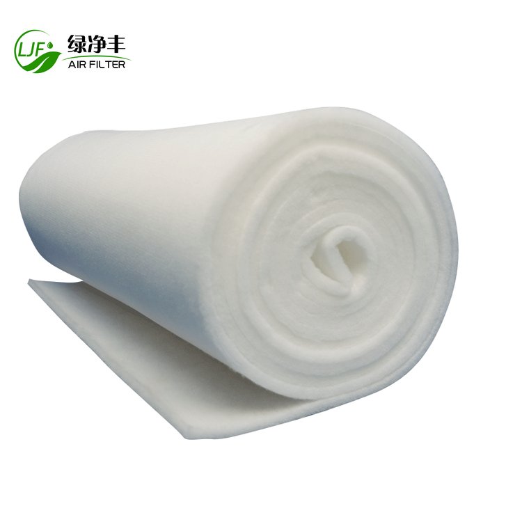 Eu2 Eu3 EU4 G2 G3 G4 Polyester Synthetic Fiber Filter Cotton Pre air Filter Paint Booth Filter Material Media Roll