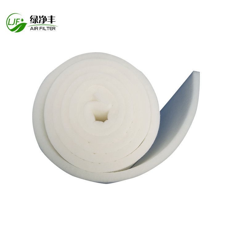 Eu2 Eu3 EU4 G2 G3 G4 Polyester Synthetic Fiber Filter Cotton Pre air Filter Paint Booth Filter Material Media Roll