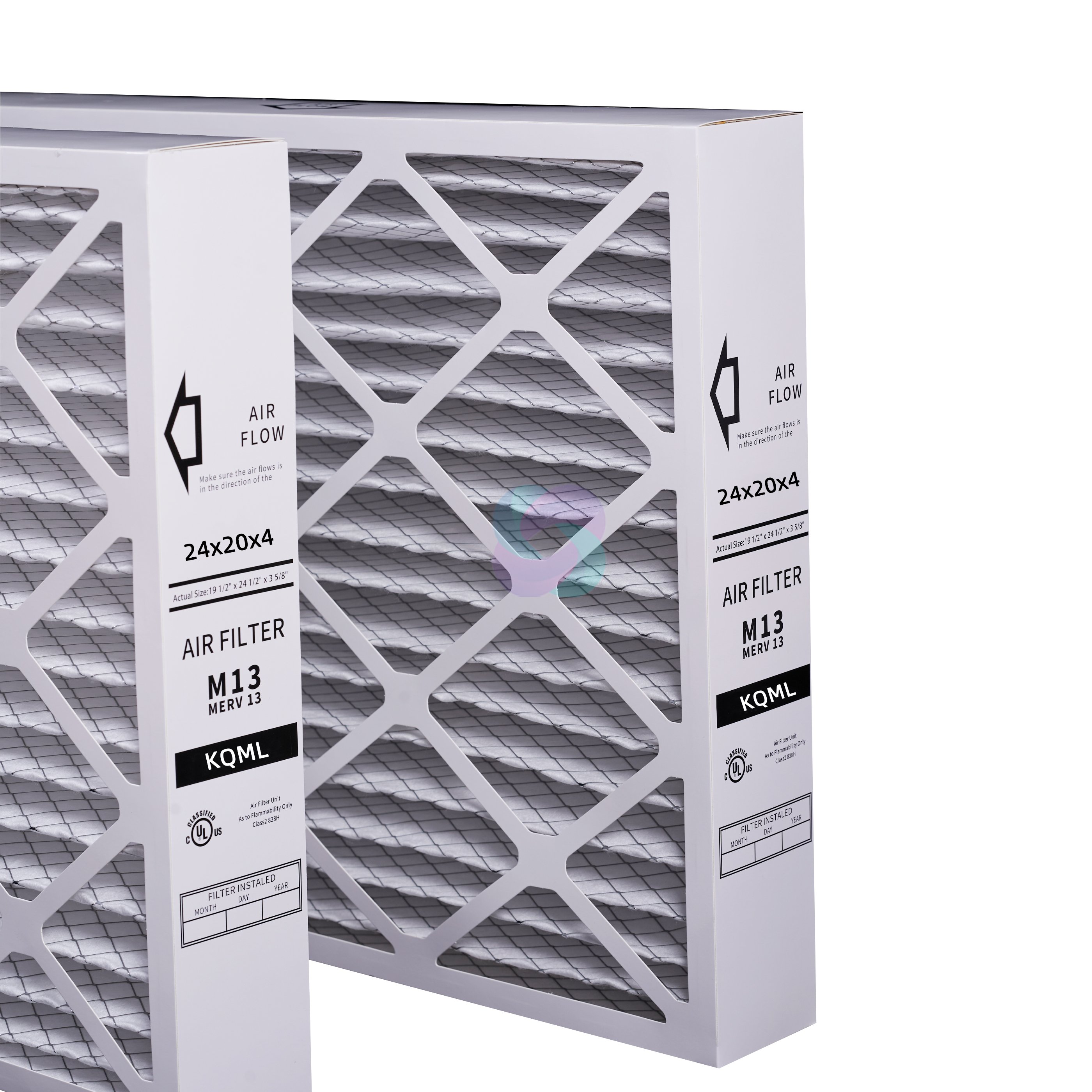 AC Furnace HVAC Pleated Filters Merv 8 11 13 16 Air Filter 24x20x4 Panel Construction High Efficiency Pleated Air Filter