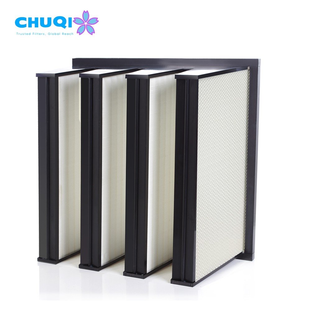 H13 H14 Efficiency Carbon V BANK Filter Swine & Hog Farms Pig Cattle Combined Hepa Agricultural Air Filter